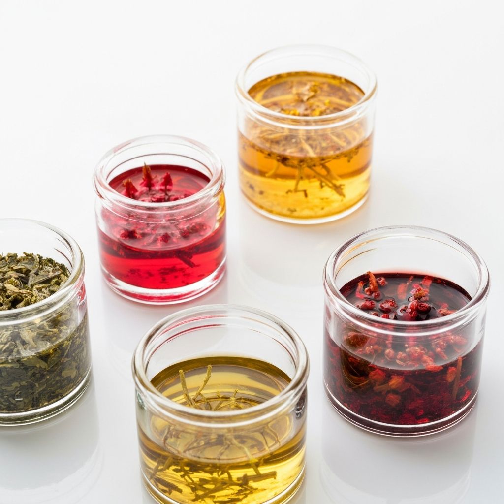 Different concentration levels in glass containers